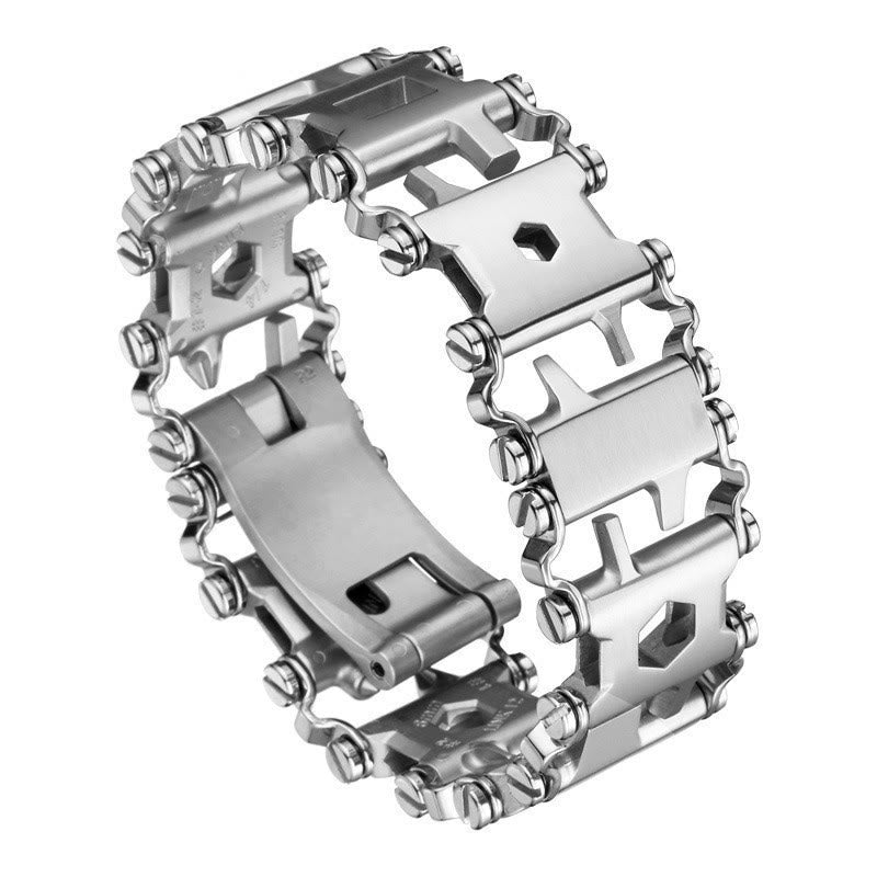 Braccialetto tattico indossabile 29 in 1 con kit di chiavi inglesi - Braccialetto - Argento - image 0