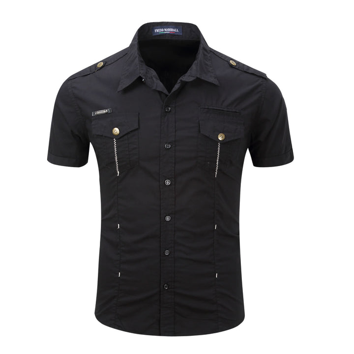 Camicia da lavoro da uomo in stile militare moderno per attività all'aperto. - image 14