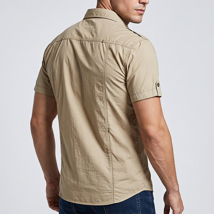 Camicia da lavoro da uomo in stile militare moderno per attività all'aperto. - image 2