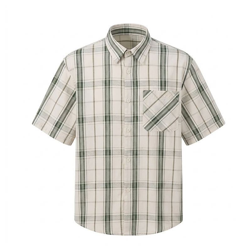 Camicia classica a righe color crema, ideale per l'ufficio. - image 14