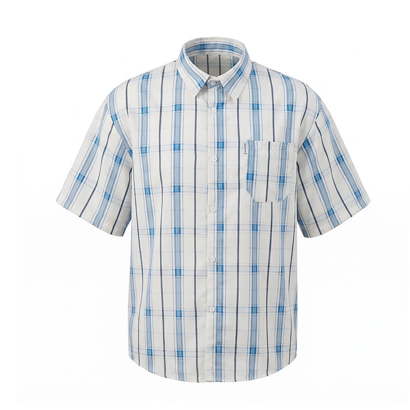 Camicia classica a righe color crema, ideale per l'ufficio. - image 11