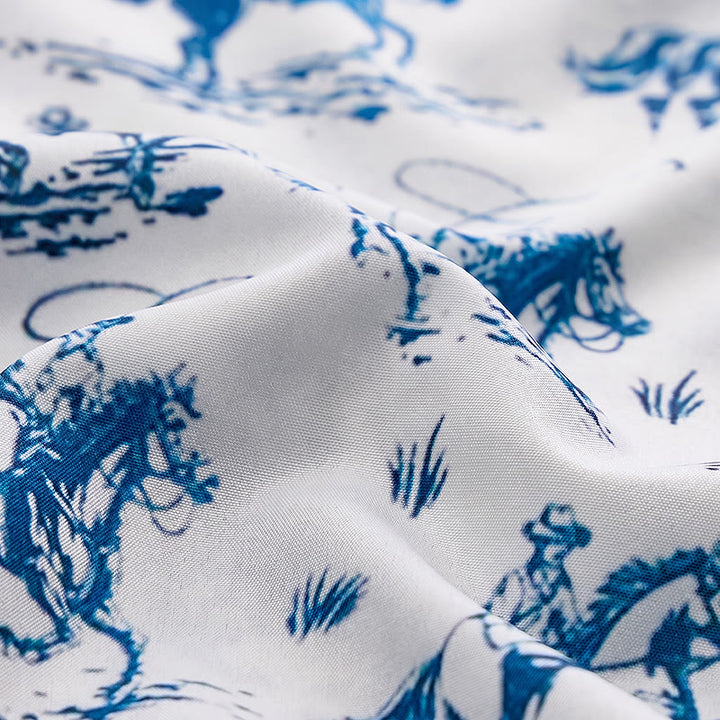 Camicia da cowboy classica "Ride Into Style" blu e bianca - image 5