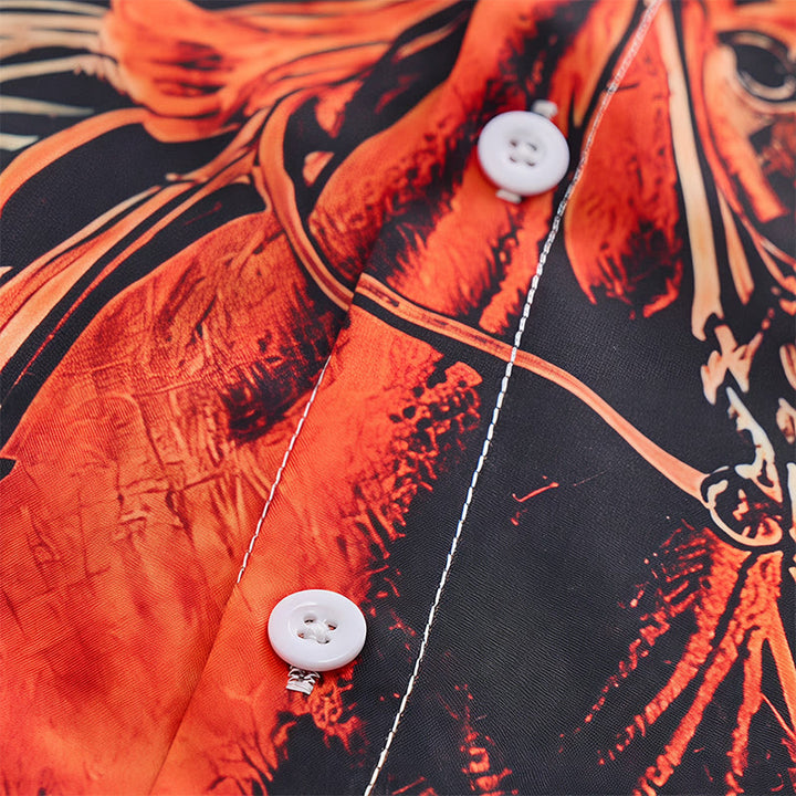 Camicia con stampa di cowboy al galoppo in stile western "Lone Rider" - image 5