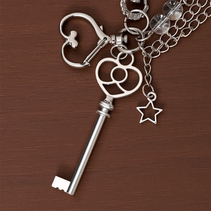 Orologio da tasca cavo con ciondoli, ornamento decorativo alla moda, stile coquette - image 6