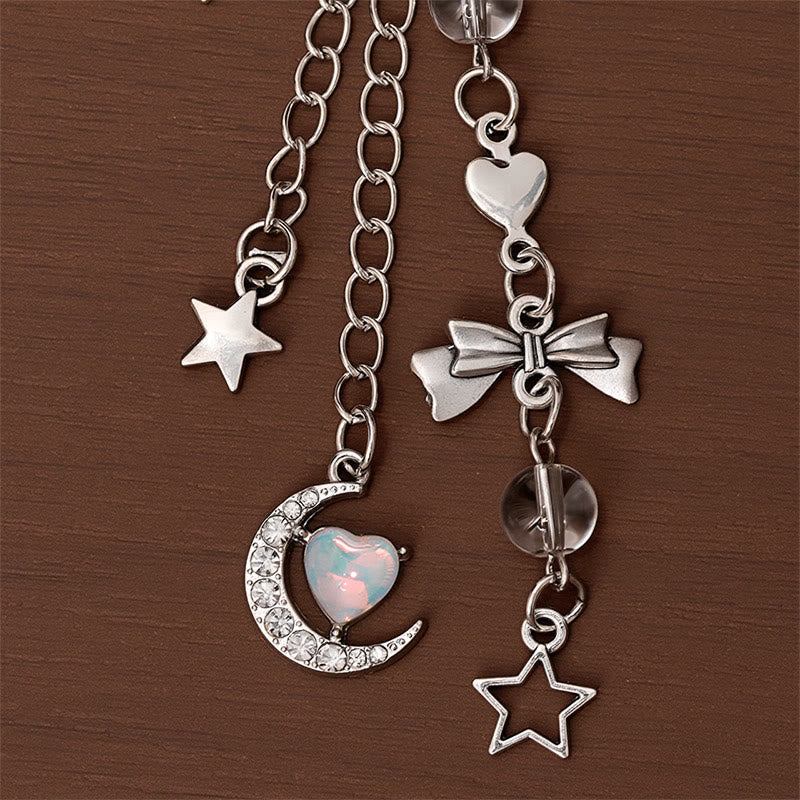 Orologio da tasca cavo con ciondoli, ornamento decorativo alla moda, stile coquette - image 5