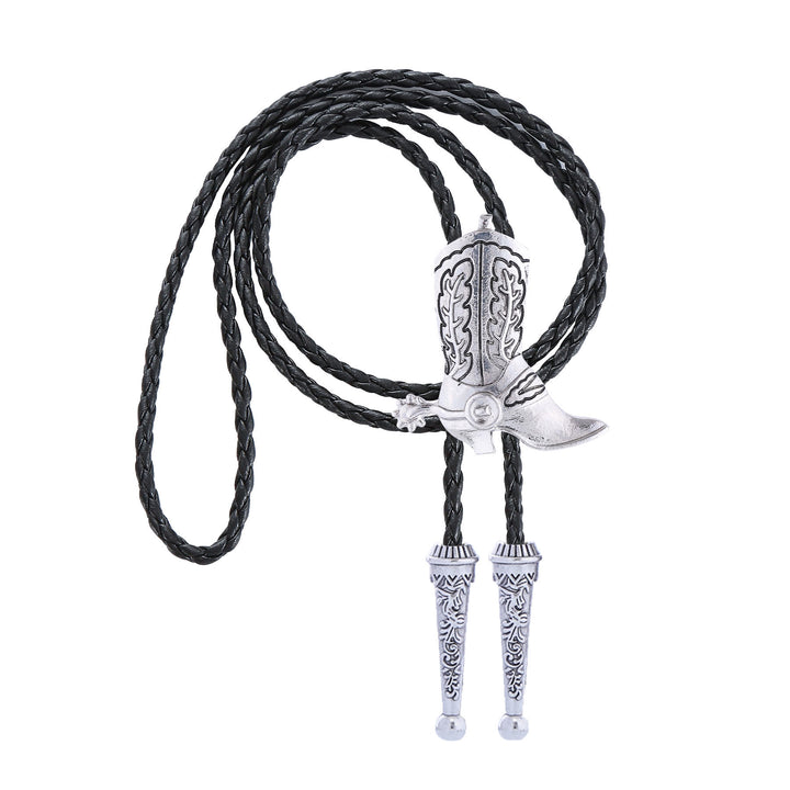 Stivali da cowboy vintage in stile western, cravatta bolo - image 10