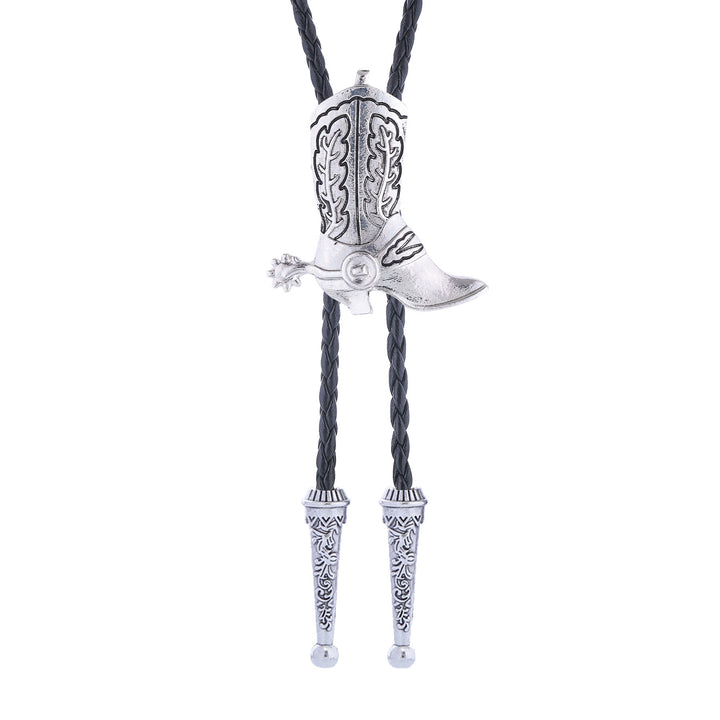 Stivali da cowboy vintage in stile western, cravatta bolo - image 9