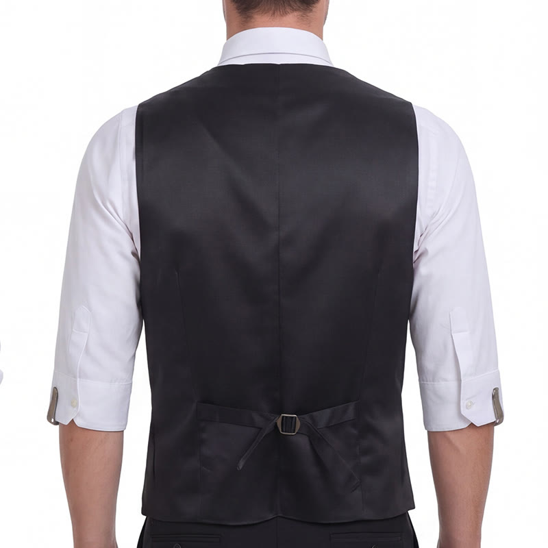 Gilet da uomo slim fit in jacquard con stampa floreale orientale - image 2