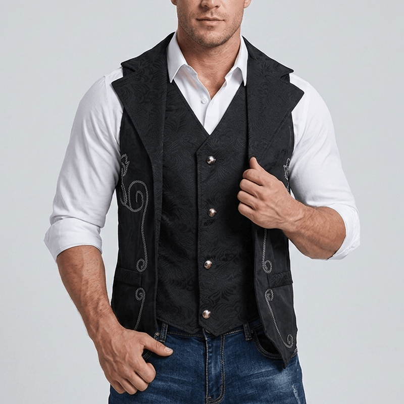 Gilet da uomo in stile corte britannica per abito da festa western - image 1