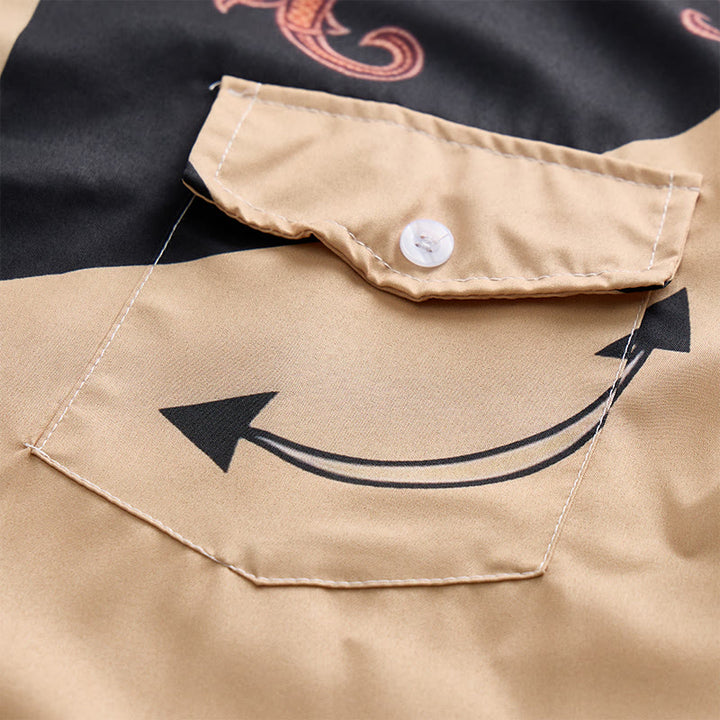 Camicia casual da uomo con motivo western etnico da cowboy - image 5