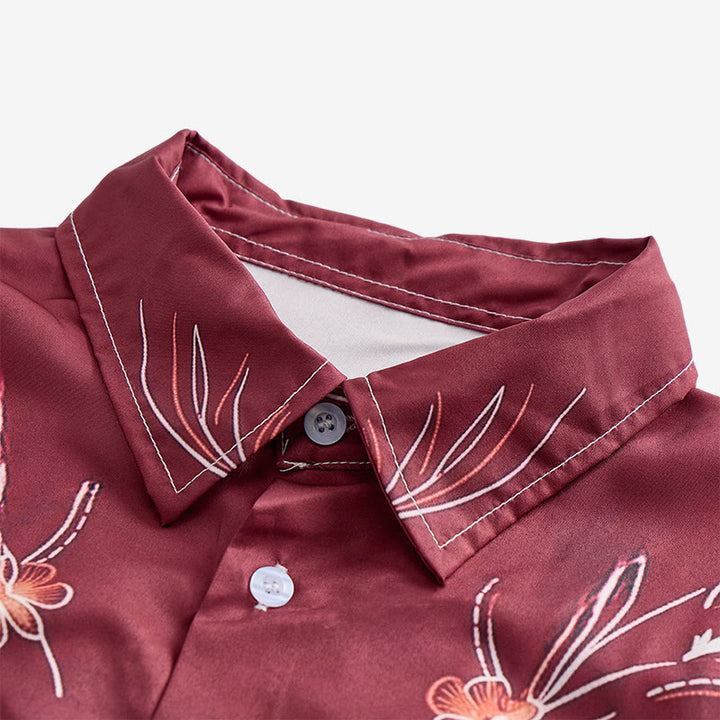 Camicia da uomo bicolore in stile streetwear western da cowboy - image 4