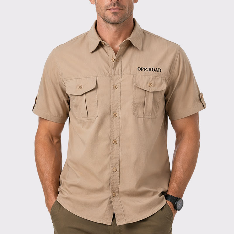 Camicia da lavoro tattica militare da uomo per fuoristrada in cotone - image 1
