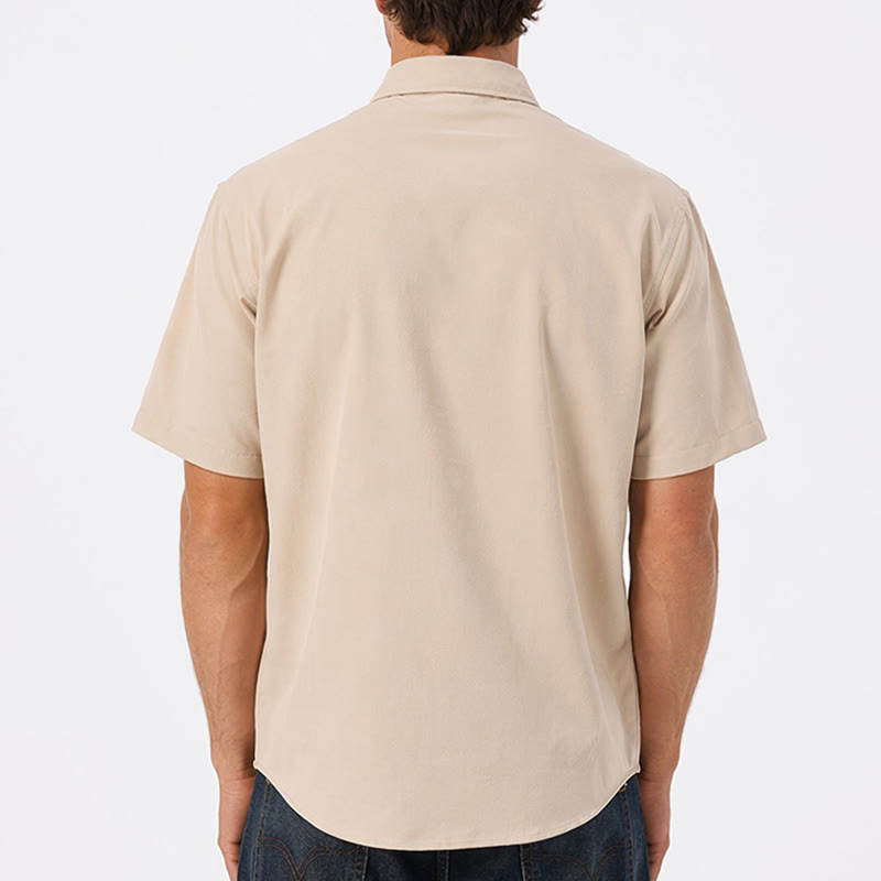 Camicia da lavoro da uomo oversize con cinturino removibile - image 2