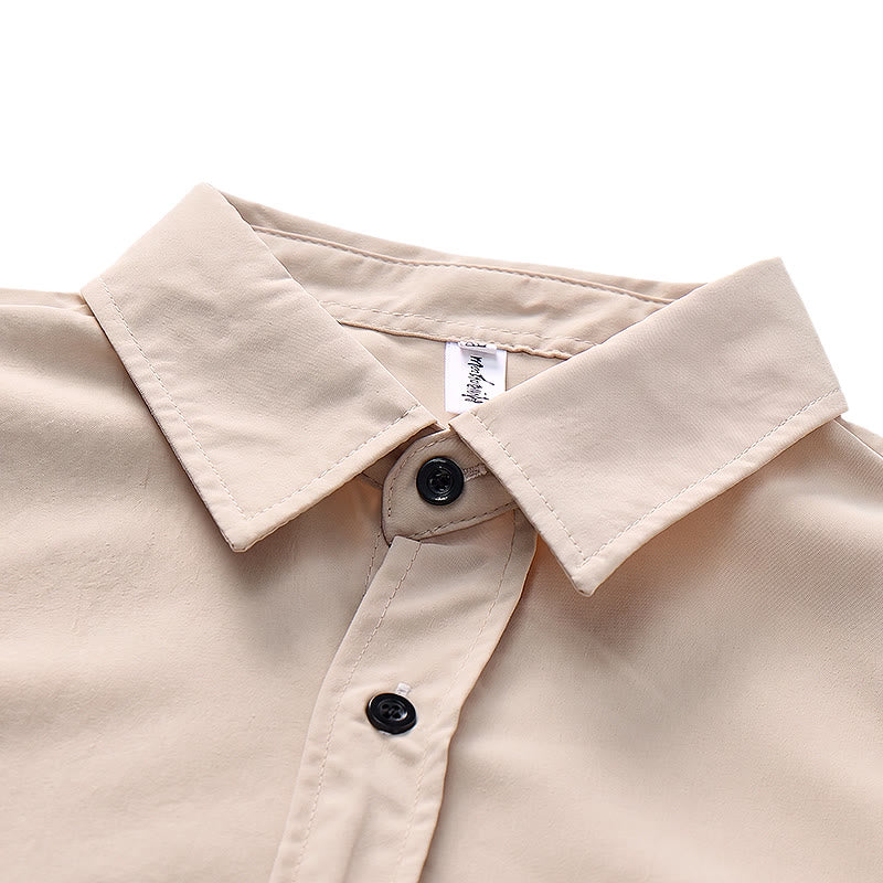 Camicia da lavoro da uomo oversize con cinturino removibile - image 4