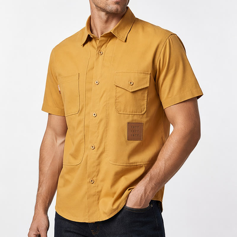 Camicia da lavoro da uomo City Boy con etichetta retrò. - image 3