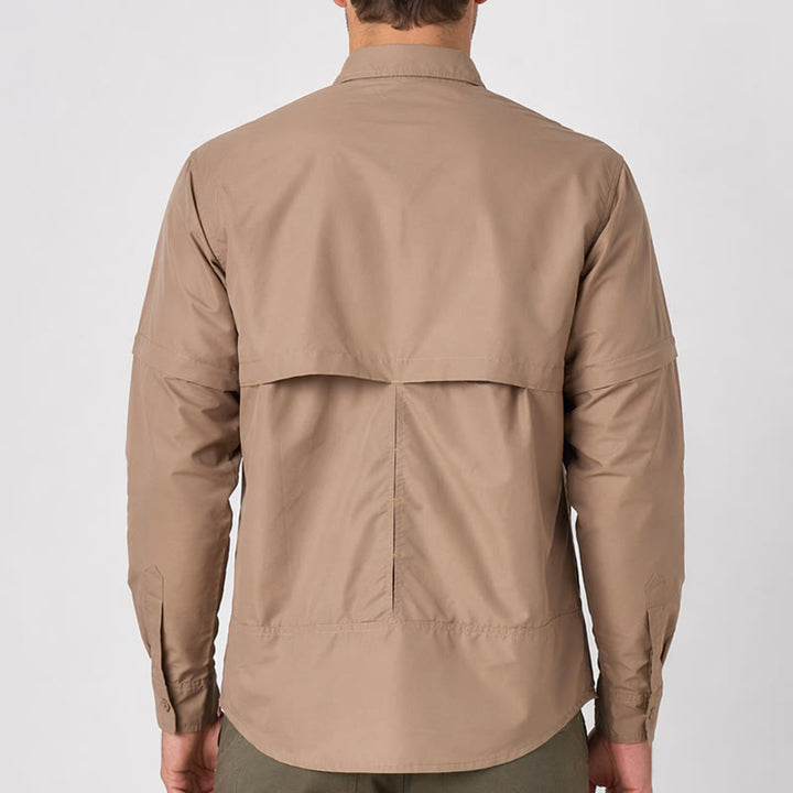 Camicia da lavoro tattica da uomo con maniche rimovibili tramite cerniera - image 2