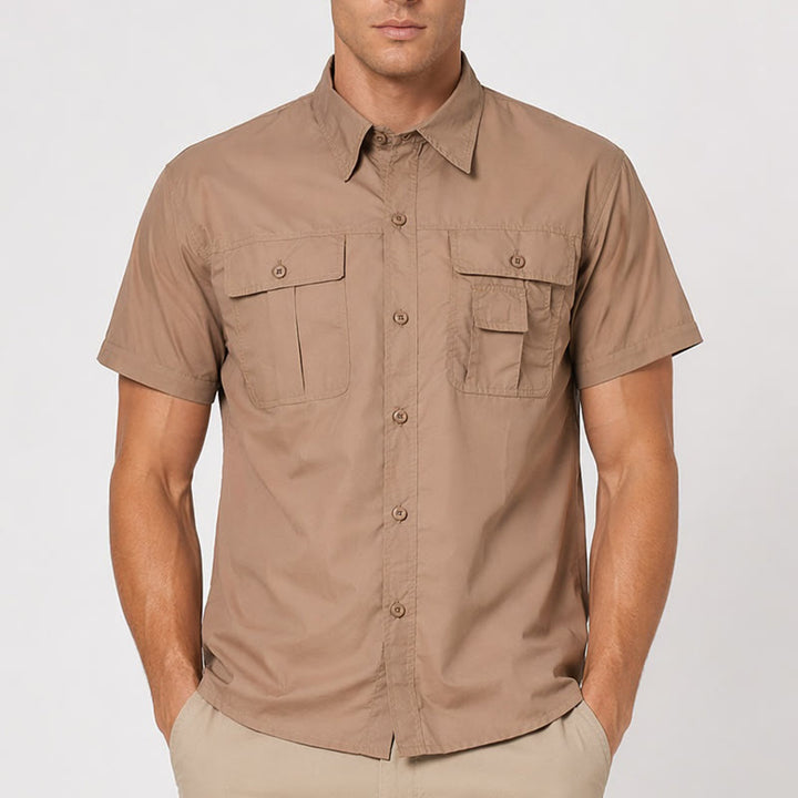Camicia da lavoro tattica da uomo con maniche rimovibili tramite cerniera - image 3
