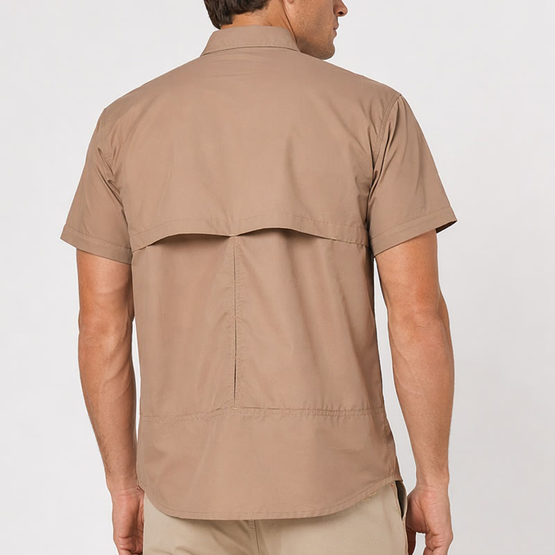Camicia da lavoro tattica da uomo con maniche rimovibili tramite cerniera - image 4
