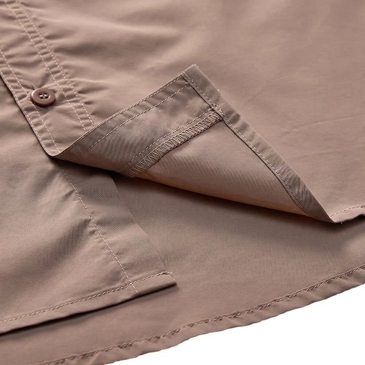 Camicia da lavoro tattica da uomo con maniche rimovibili tramite cerniera - image 8