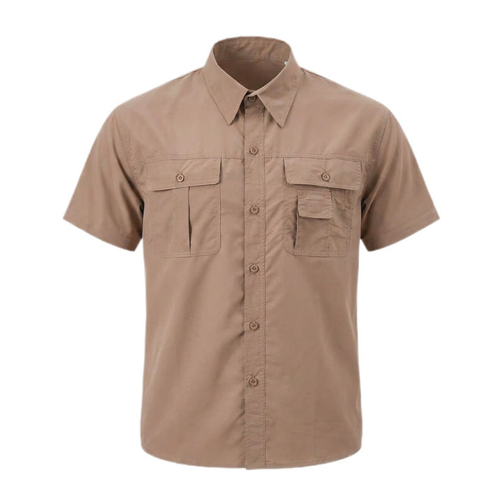 Camicia da lavoro tattica da uomo con maniche rimovibili tramite cerniera - image 14