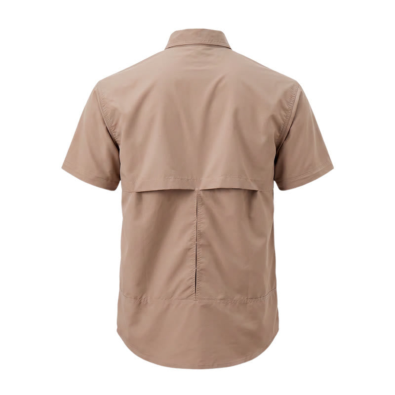 Camicia da lavoro tattica da uomo con maniche rimovibili tramite cerniera - image 15