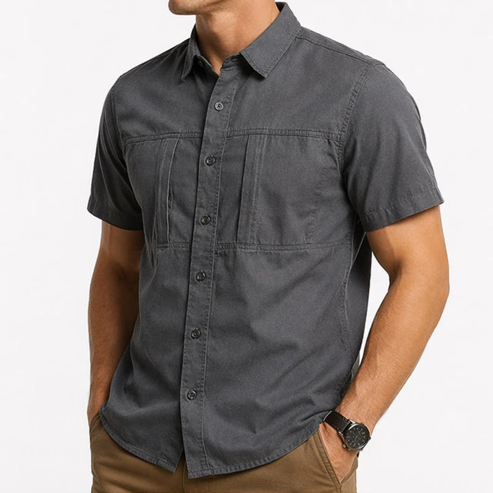 Camicia da lavoro da uomo City Utility con tasche verticali con cerniera - image 3