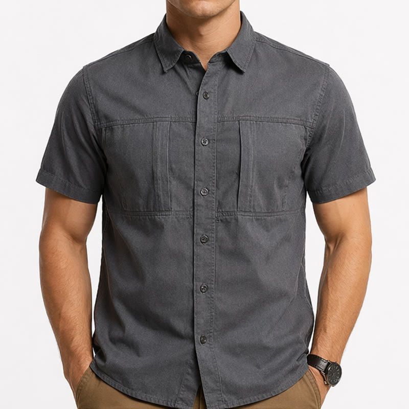 Camicia da lavoro da uomo City Utility con tasche verticali con cerniera - image 1