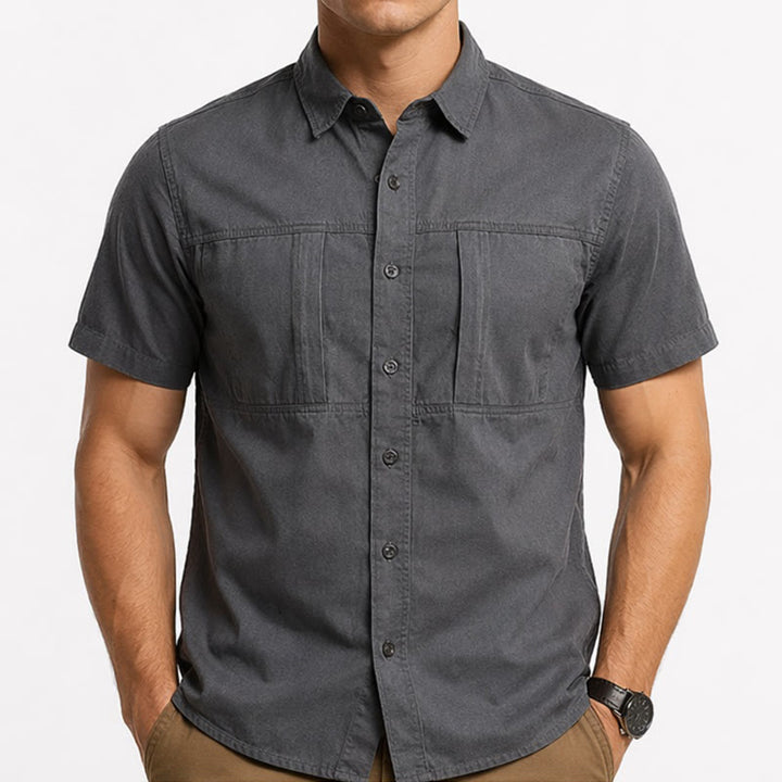 Camicia da lavoro da uomo City Utility con tasche verticali con cerniera - image 1