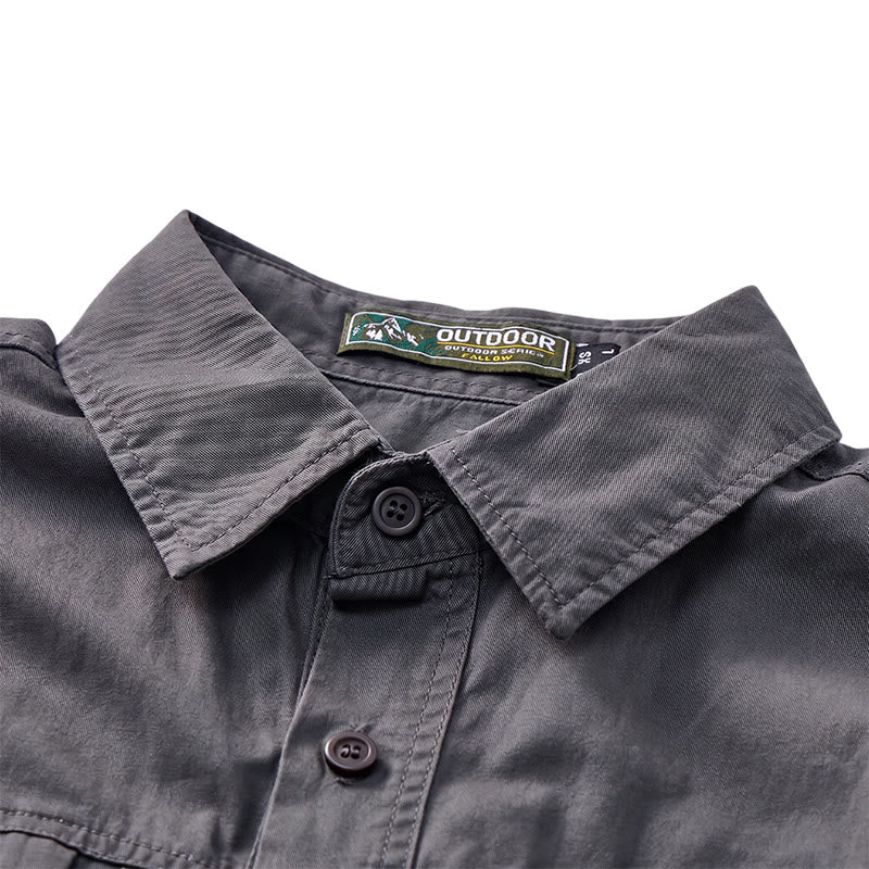Camicia da lavoro da uomo City Utility con tasche verticali con cerniera - image 7