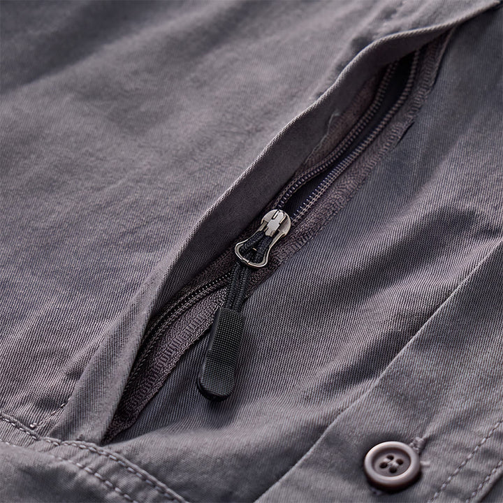 Camicia da lavoro da uomo City Utility con tasche verticali con cerniera - image 9