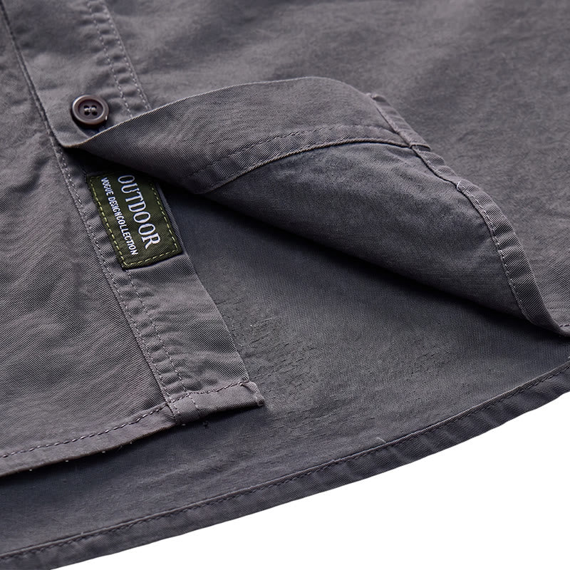 Camicia da lavoro da uomo City Utility con tasche verticali con cerniera - image 10