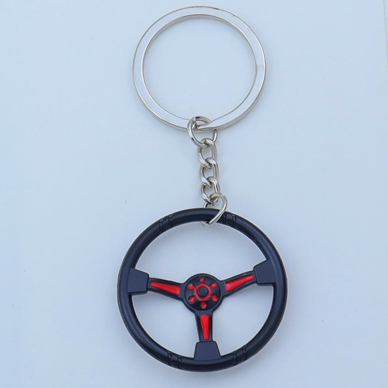 Collezione di portachiavi con design di mini auto moderne - Volante rosso - image 14