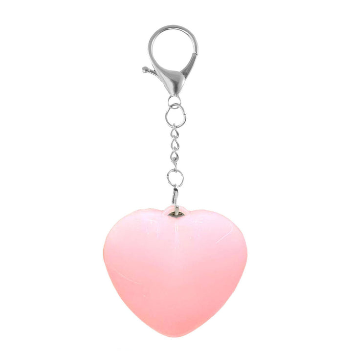 Luce LED portatile ricaricabile da agganciare alla borsa. - Cuore Rosa - image 4