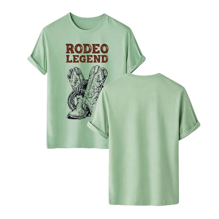 Stivali da cowboy Rodeo Legend e t-shirt girocollo con stampa cactus - Verde - 2XL - image 12