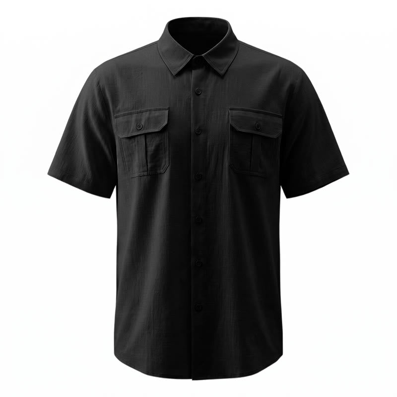 Camicie da uomo in puro cotone a tinta unita, ideali per tutti i giorni, l'ufficio o per un look casual. - image 14