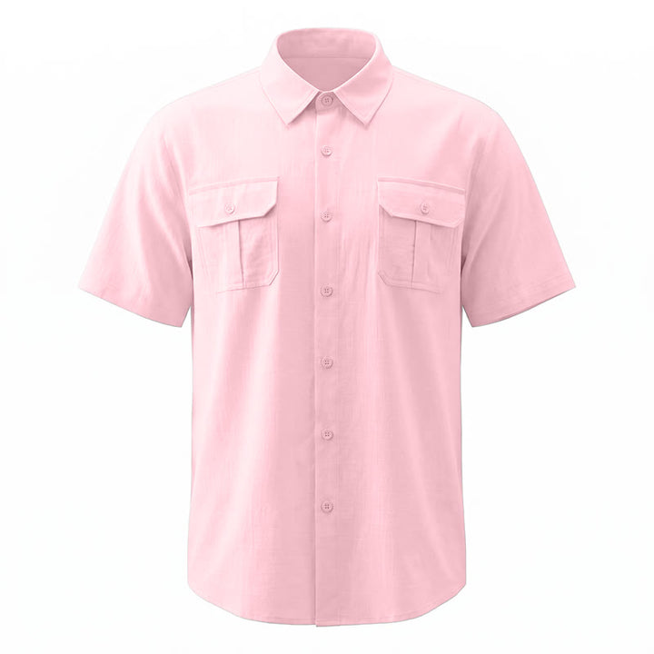 Camicie da uomo in puro cotone a tinta unita, ideali per tutti i giorni, l'ufficio o per un look casual. - image 16
