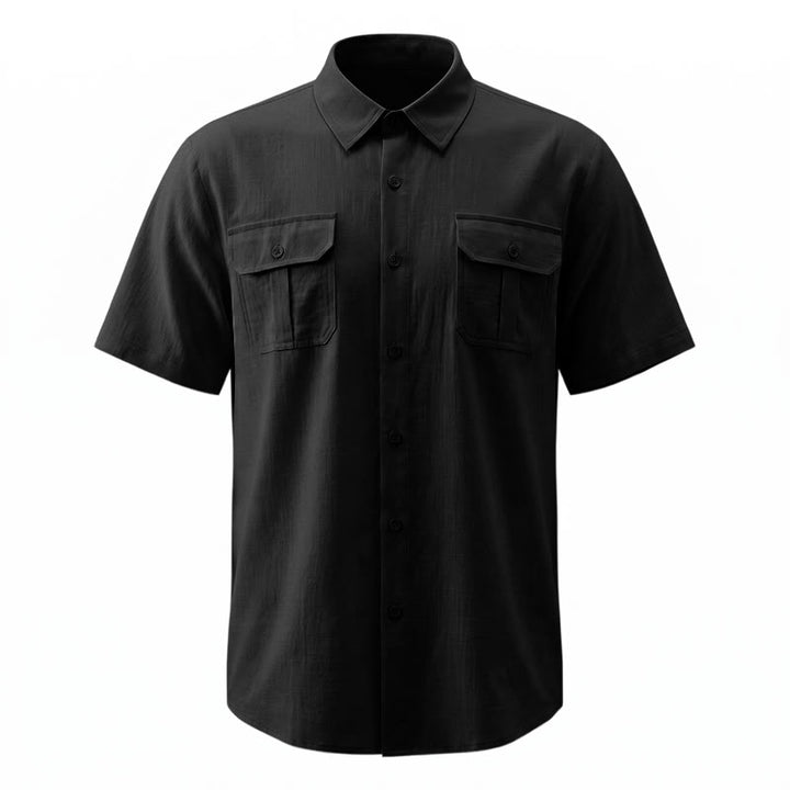 Camicie da uomo in puro cotone a tinta unita, ideali per tutti i giorni, l'ufficio o per un look casual. - image 14