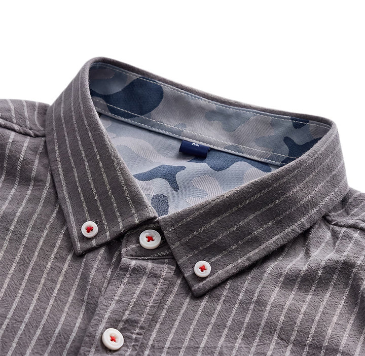 Camicia a righe in cotone, perfetta per tutti i giorni, dal lavoro al weekend. - image 8