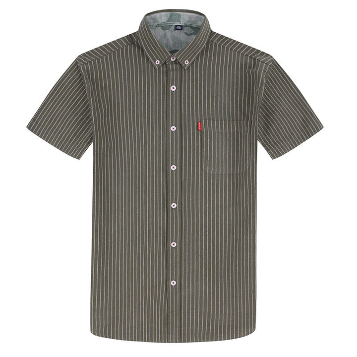 Camicia a righe in cotone, perfetta per tutti i giorni, dal lavoro al weekend. - image 17