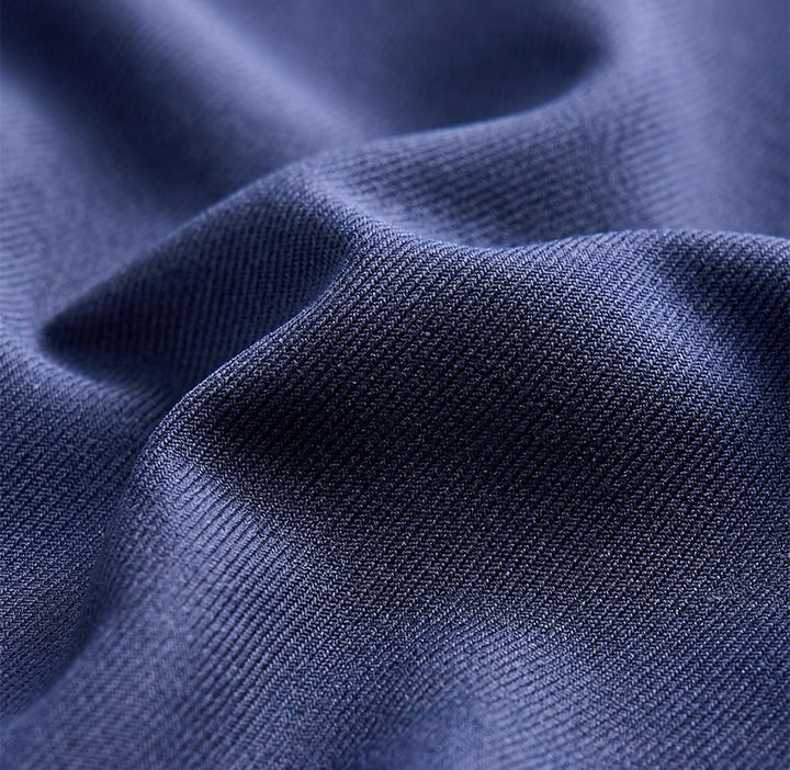Camicia da uomo alla moda in cotone bicolore con profili a contrasto - image 8