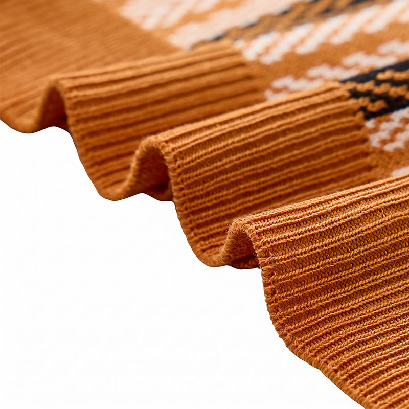 Polo da uomo vintage estiva a righe jacquard in maglia - image 8