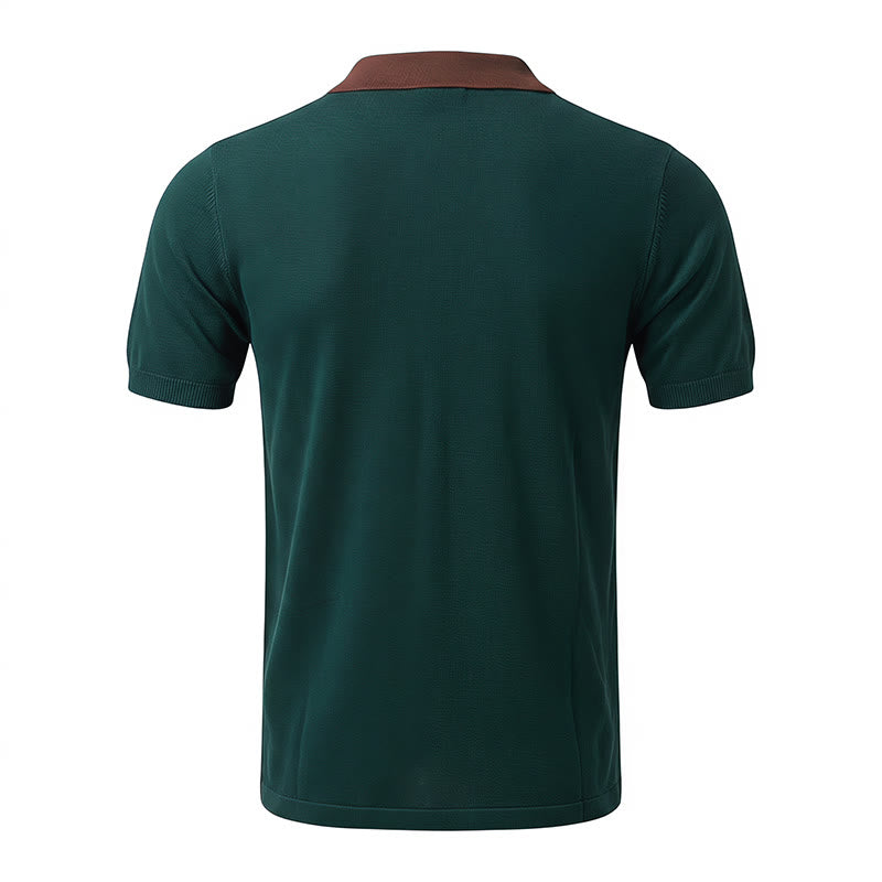 Camicia da uomo estiva a righe con blocchi di colore - image 12