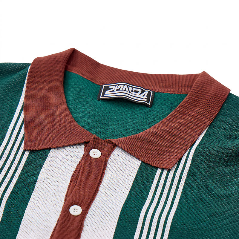 Camicia da uomo estiva a righe con blocchi di colore - image 6