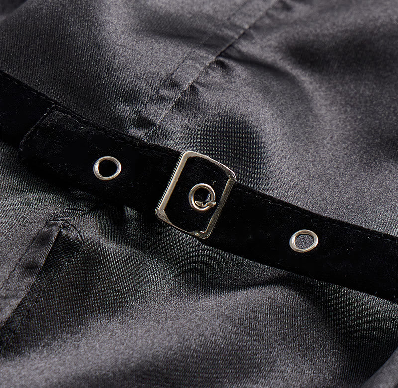 Gilet elegante da uomo in stile steampunk con un solo bottone - image 8