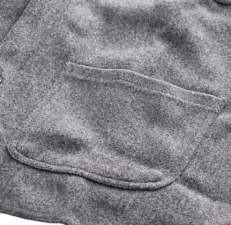 Gilet da uomo classico in misto lana con 4 tasche - image 8