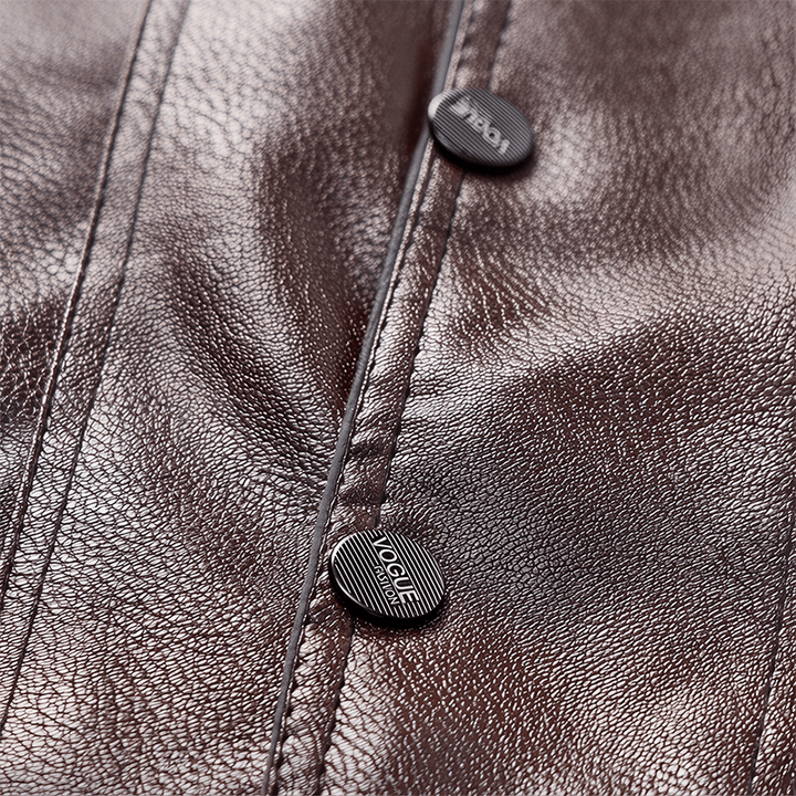Gilet da uomo in pelle con tasche con cerniera, disponibile in due modelli: spesso o sottile. - image 6
