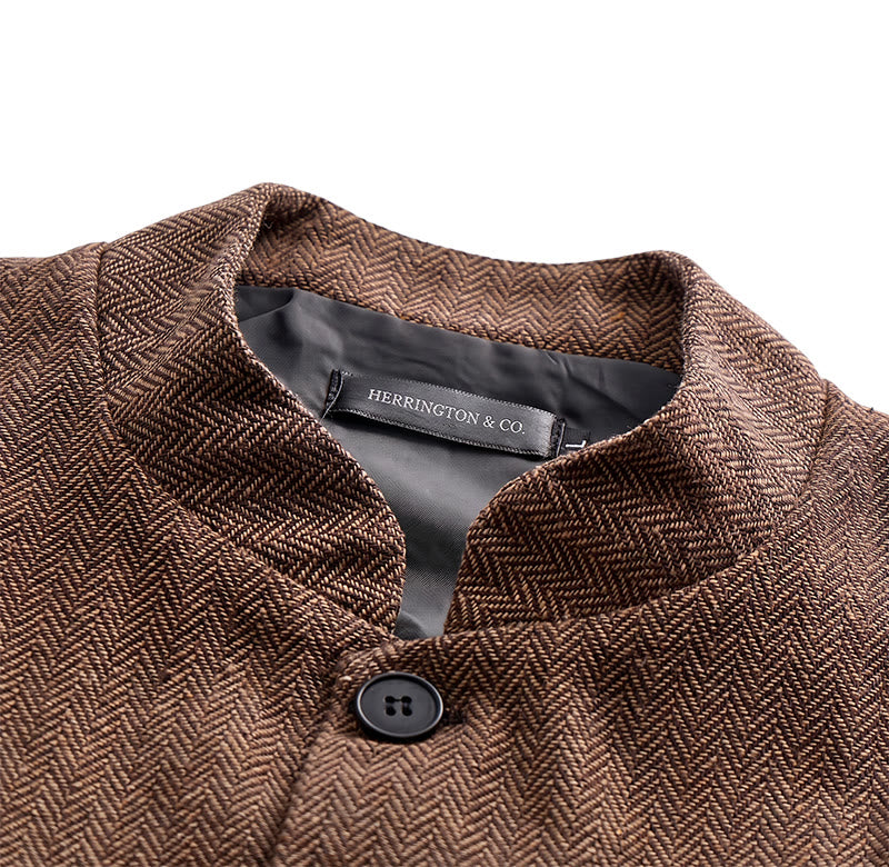 Gilet da uomo vintage in tweed con spilla a catena reale - image 7