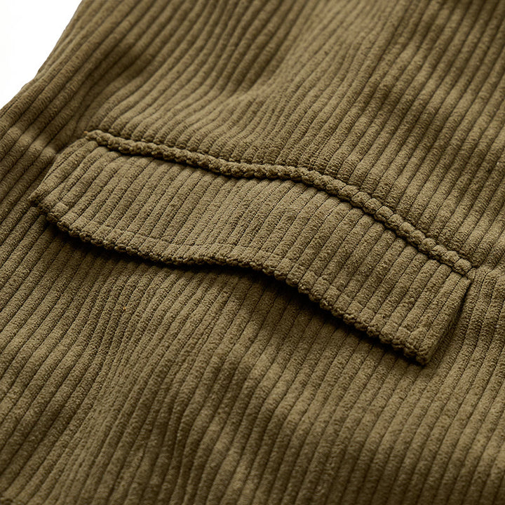 Gilet minimalista in velluto a coste con scollo a V in stile retrò Ivy League. - image 8