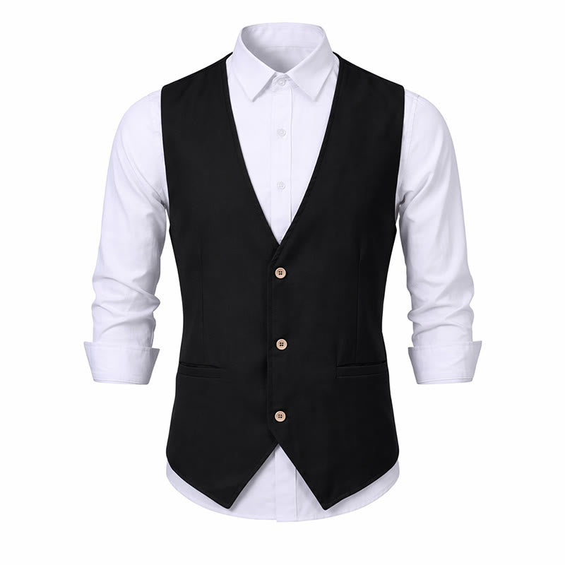 Gilet estivo casual in lino traspirante per tutti i giorni. - image 18