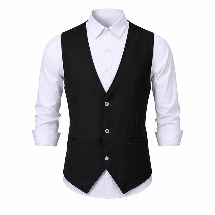 Gilet estivo casual in lino traspirante per tutti i giorni. - image 18